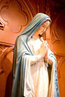 Statue of Mary in the Shrine Church