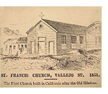 Saint Francis of Assisi Church, Vallejo Street, 1851